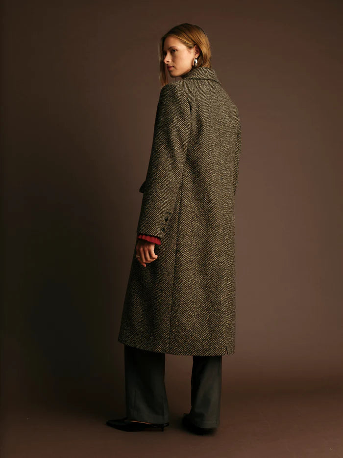 Deluc | Manteau long "Cameron"-Brun melange