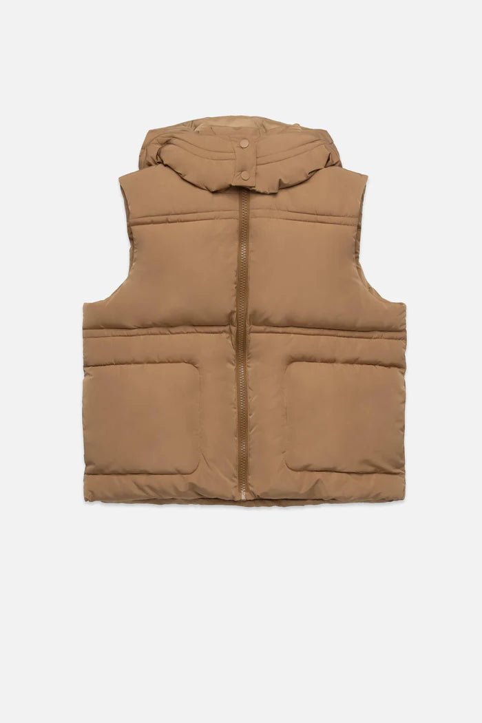 Deluc | Gilet matelassé "Travis"- Caramel