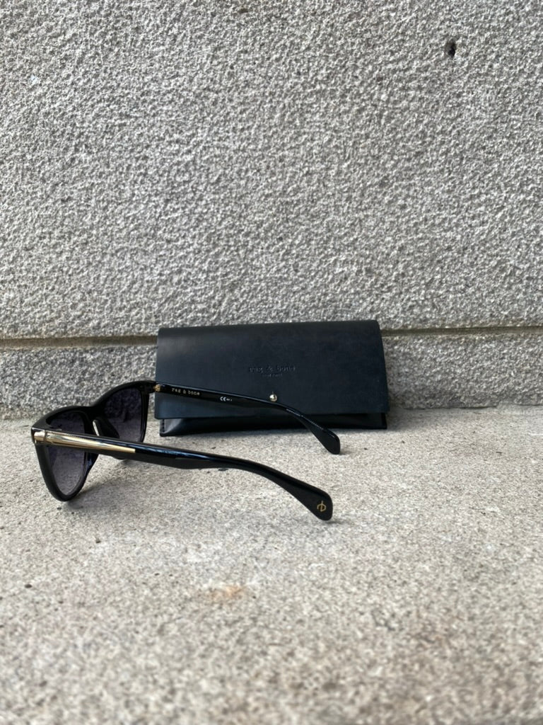 Rag & Bone | Lunettes de soleil Rnb 1051/G/S- Noir avec accents dorés