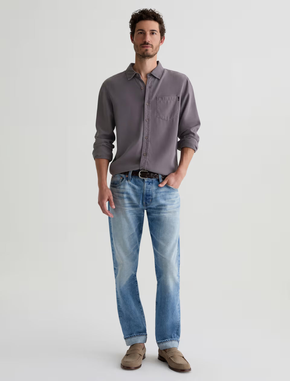 AG Jeans | Chemise en Tencel "Aiden" - Gris