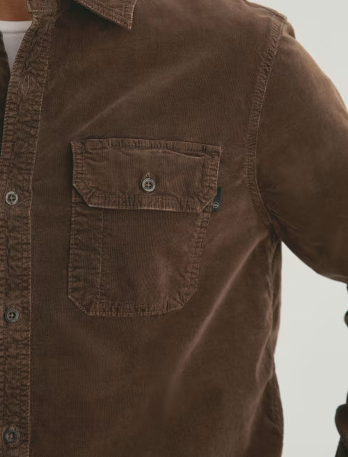 AG Jeans | Chemise en velours côtelé "Curtis" - Brun