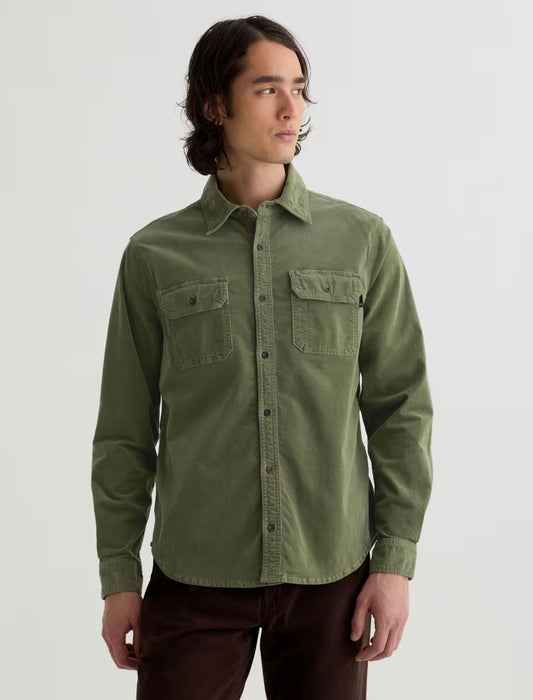 AG Jeans | Chemise en velours côtelé "Curtis" - Vert