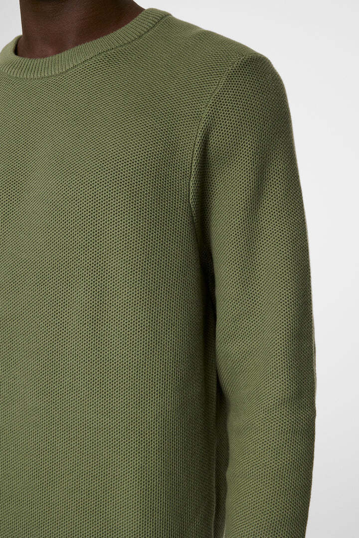 J.Lindeberg | Le pull-over en coton "Arthur" - Olive