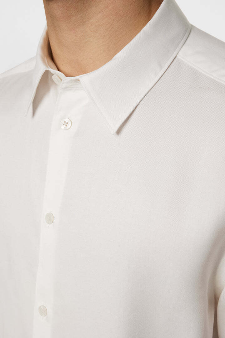 J.Lindeberg | Chemise slim à manches longues Comfort Tencel - blanc nuage