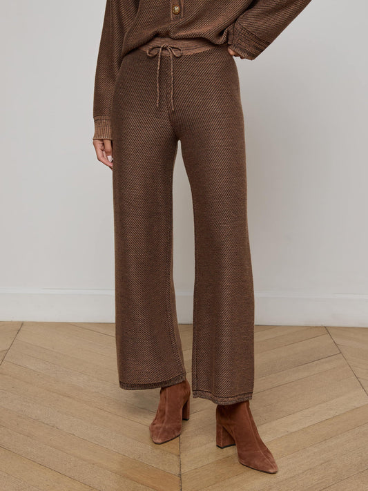 L'Agence | Pantalon "Freya" - Marron
