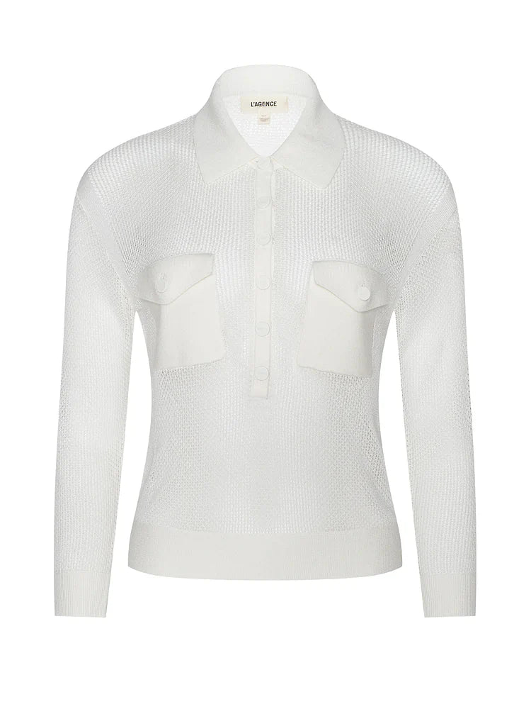 L'AGENCE| Pull 'Carine' | Blanc