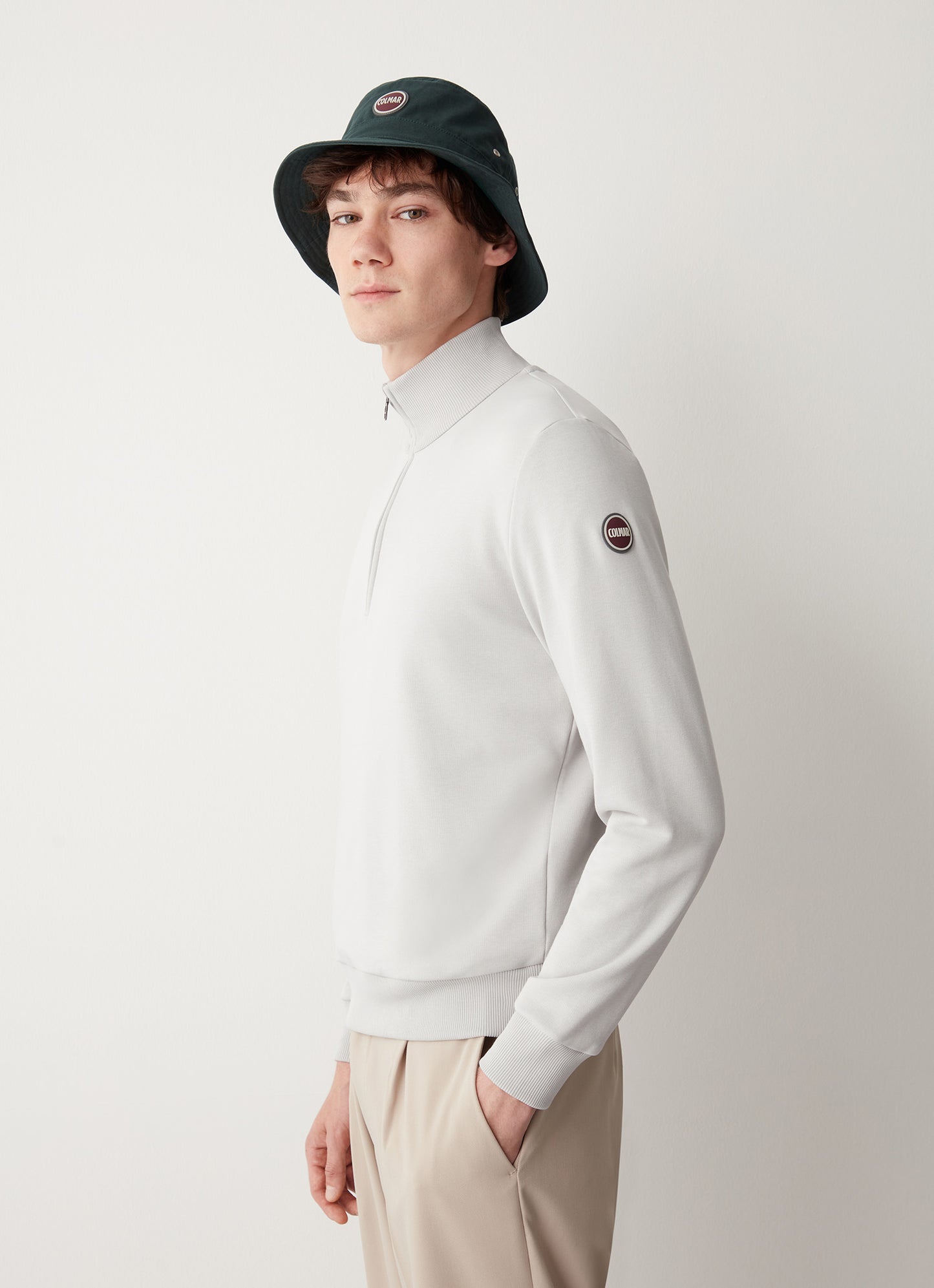 Colmar | Le sweat-shirt demi-zip  - Blanc
