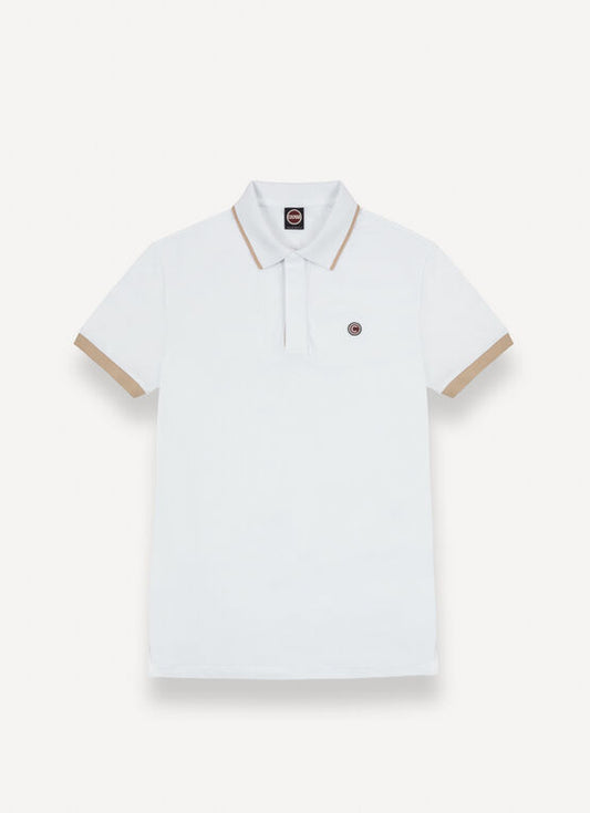 Colmar | Polo en piqué avec détails bicolores - Blanc