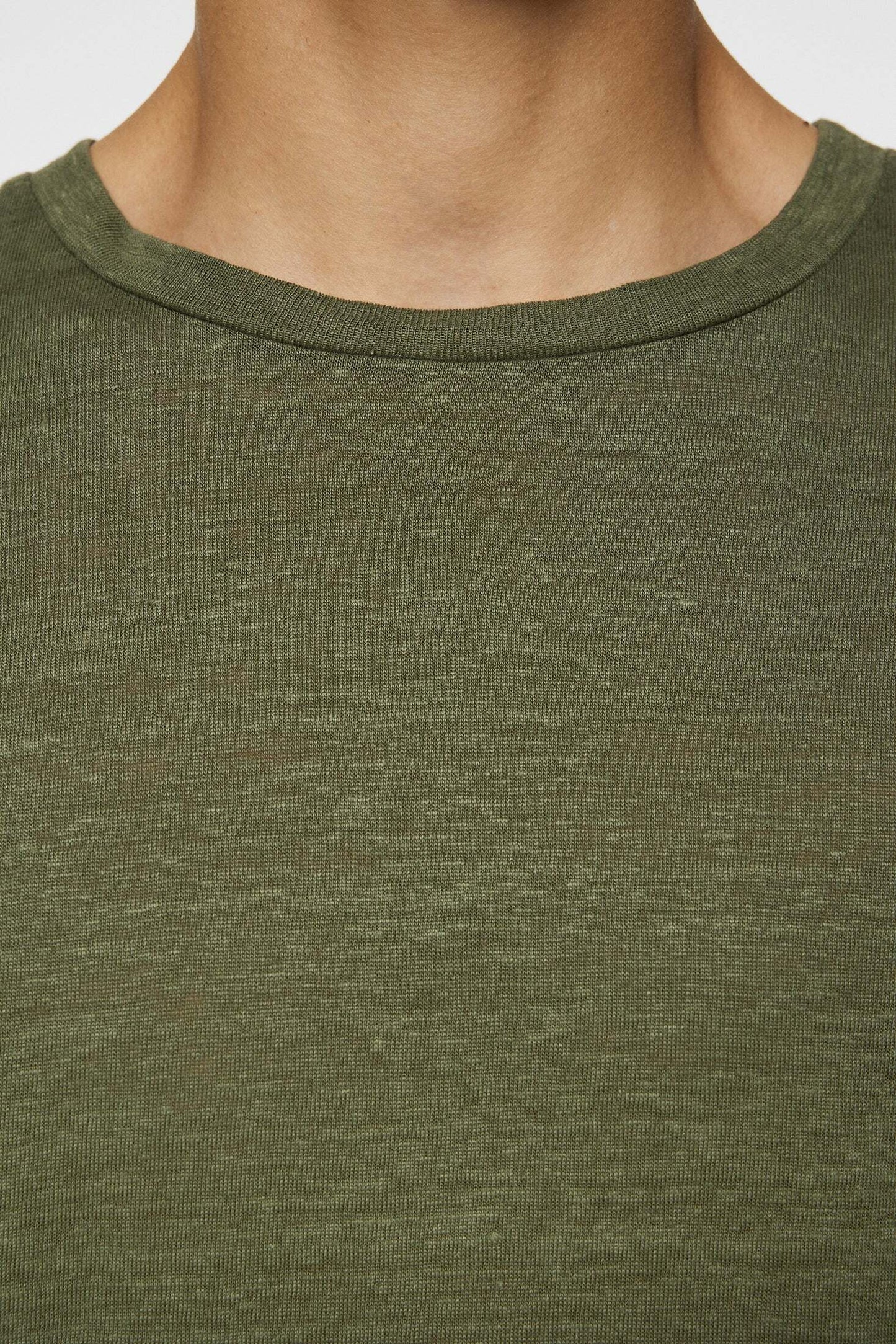 J.Lindeberg | T-shirt en lin “'Coma” - Olive