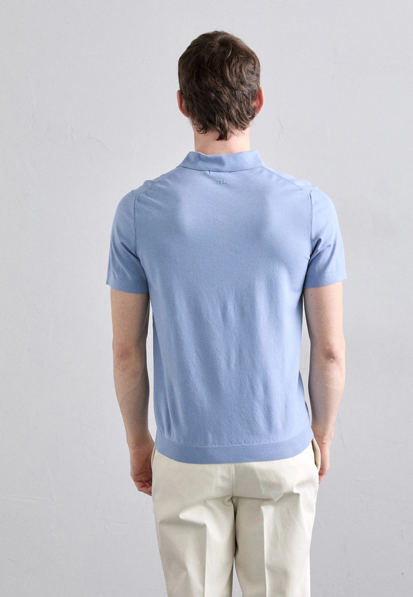 J.Lindeberg | Le polo en maille ''Ridge'' - Bleu clair