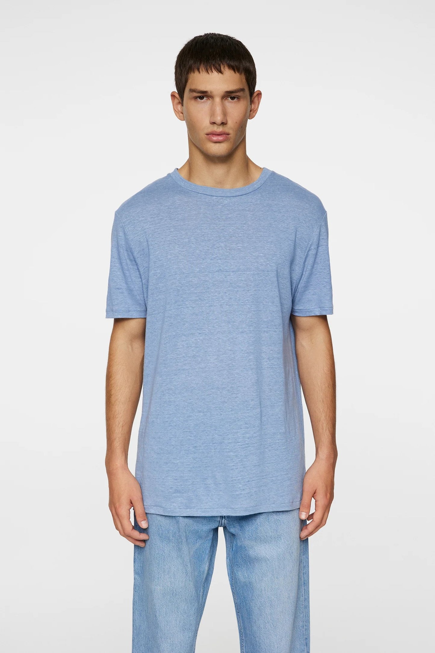 J.Lindeberg | T-shirt en lin “'Coma” - bleu ciel