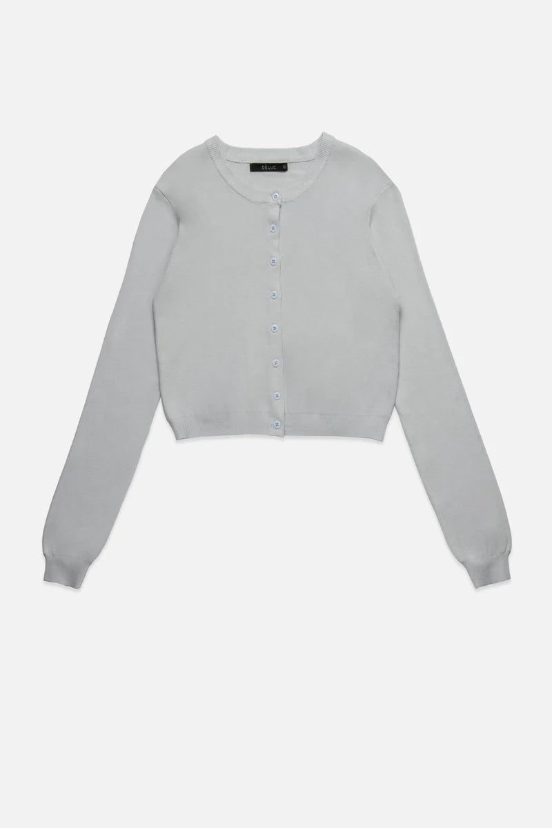 Dèluc | Cardigan 'Clark' | Bleu Poudre