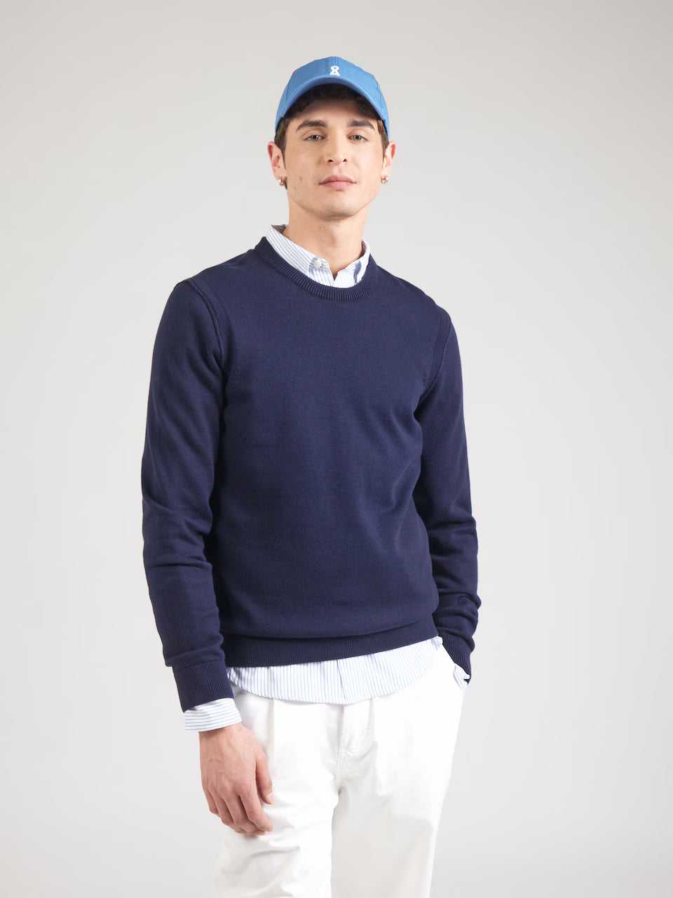 Armedangels | Pull ''MIKITAA'' en mélange de laine biologique  - Marine