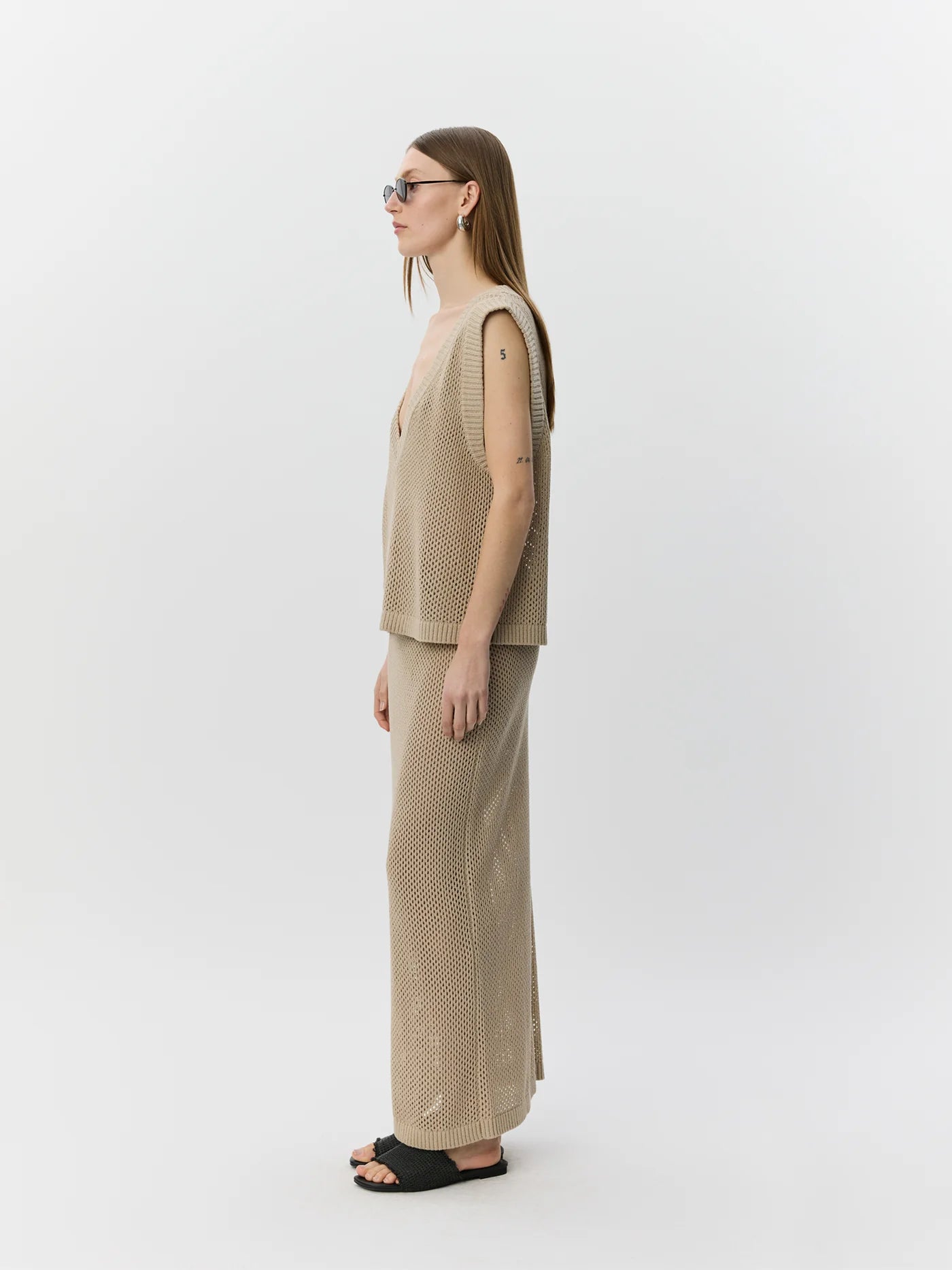 SOFIE SCHNOOR | Gilet en tricot "AELLESW" - Beige