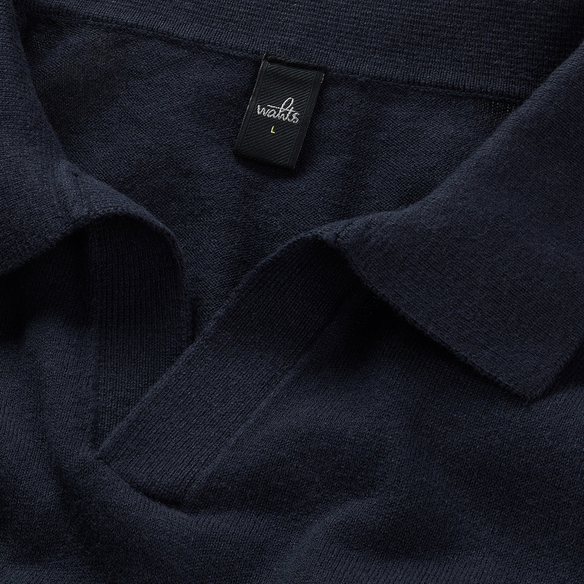 WAHTS | Polo en maille "ANDERSON" - Bleu marine