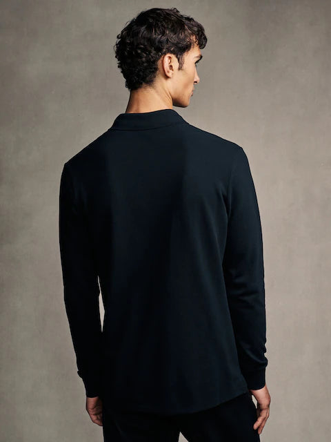 Paul Smith | Polo avec logo Zebra manches longues - Noir
