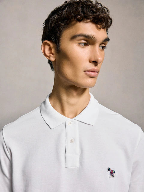 Paul Smith | Polo avec logo Zebra manches longues - Blanc