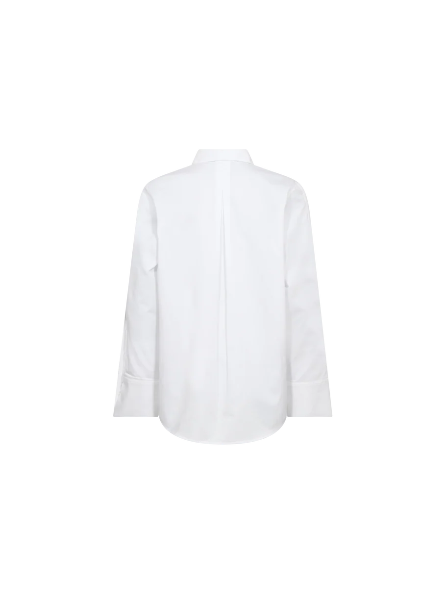 Mos Mosh | Chemise en twill de coton 'Winola' | Blanche