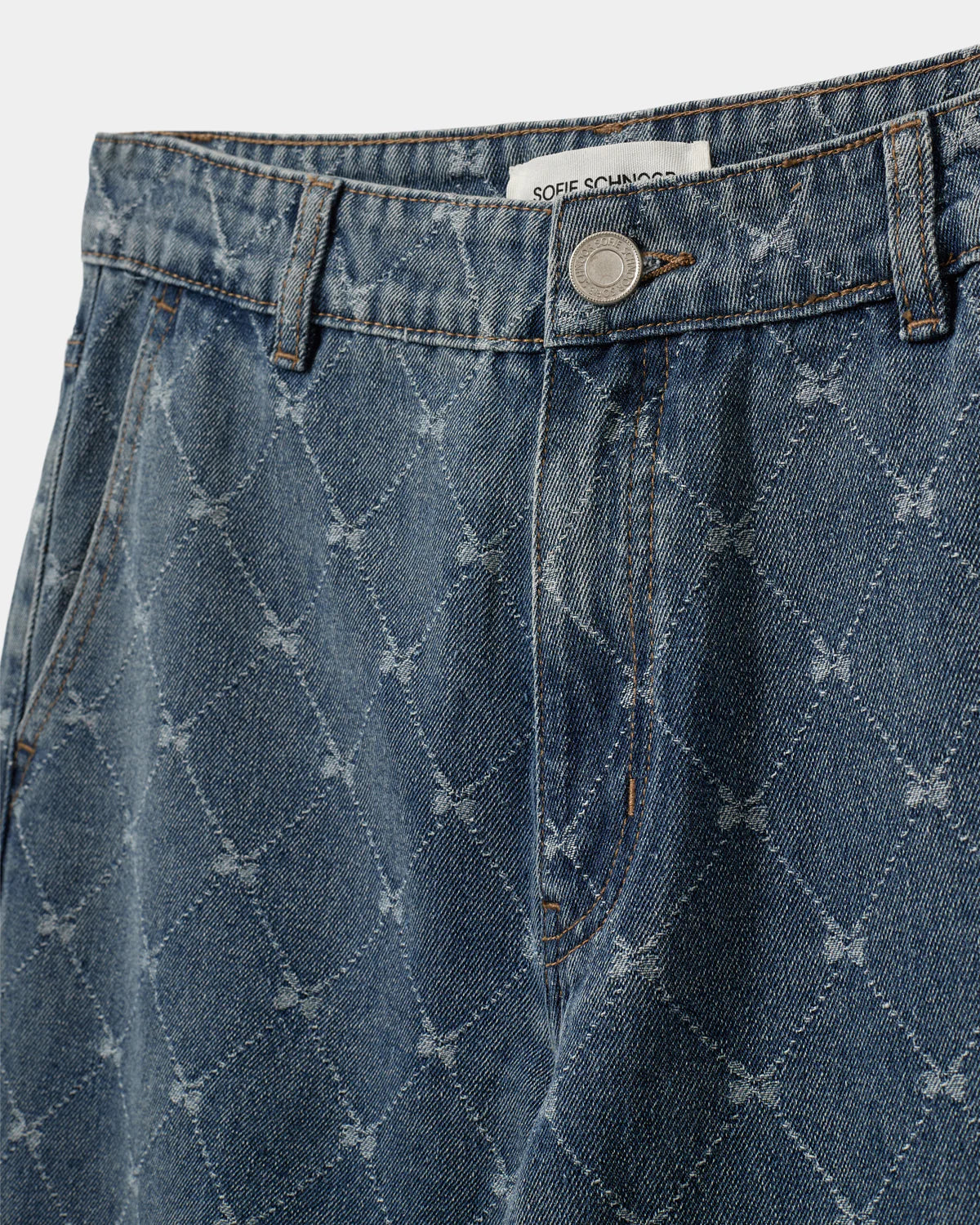 SOFIE SCHNOOR | Jeans large taille basse "AZZI" - Bleu