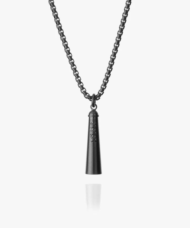 Pig & Hen | Collier en chaîne "Amsterdammertje" - Noir