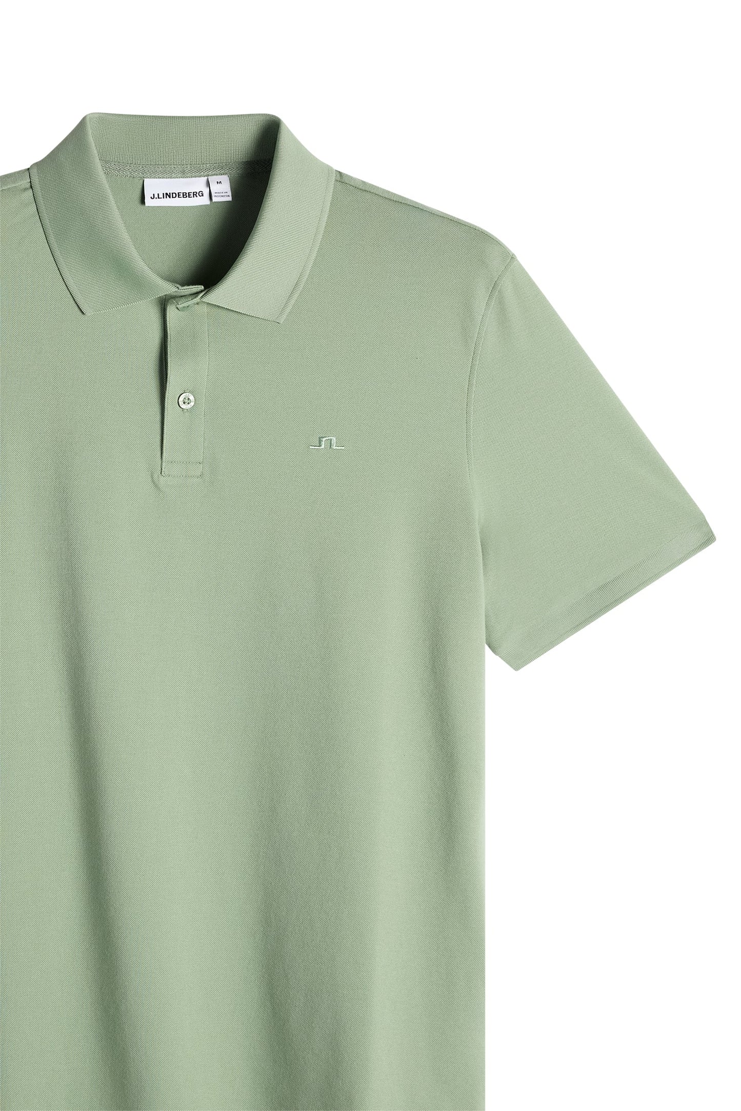 J.Lindeberg | Le polo ''Verse'' en coton piqué interlock - Vert Hedge