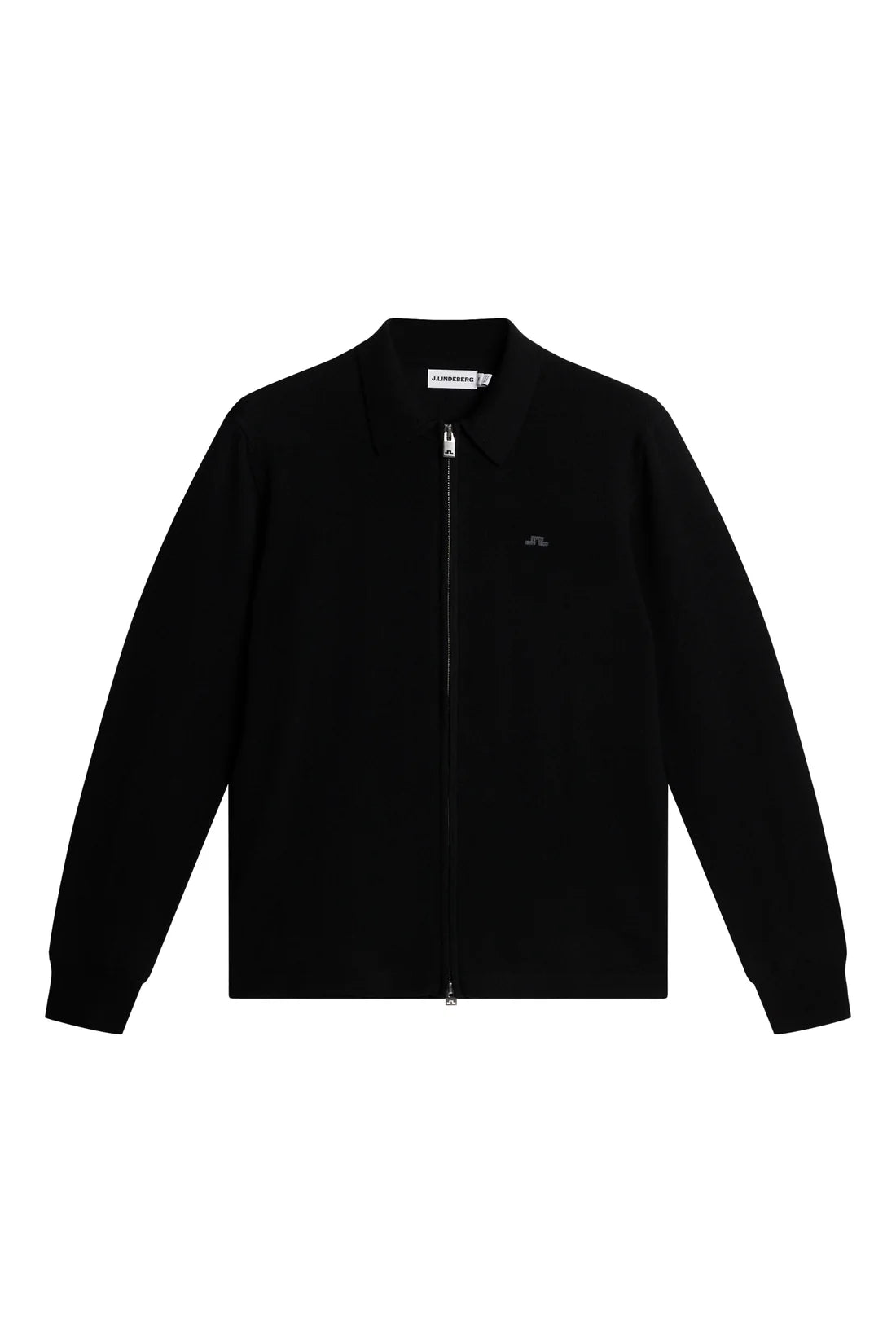 J.Lindeberg | Cardigan ''Kaleb'' en laine mérinos | Noir