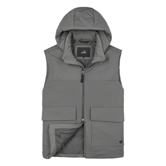 WAHTS |  Veste sans manches Burrows avec capuche amovible - Gris