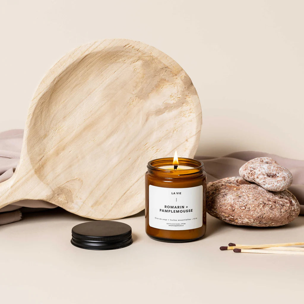 ATELIER LA VIE APOTHICAIRE | Bougie - Romarin Pamplemousse