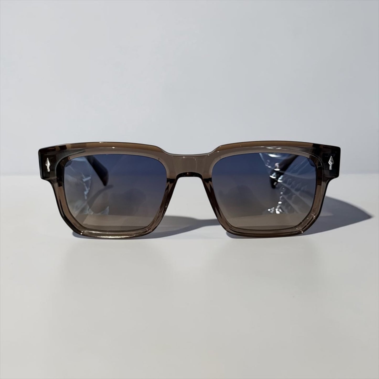 OLC Optics | Lunettes de soleil "QUEENS" - Gris transparent / bleu