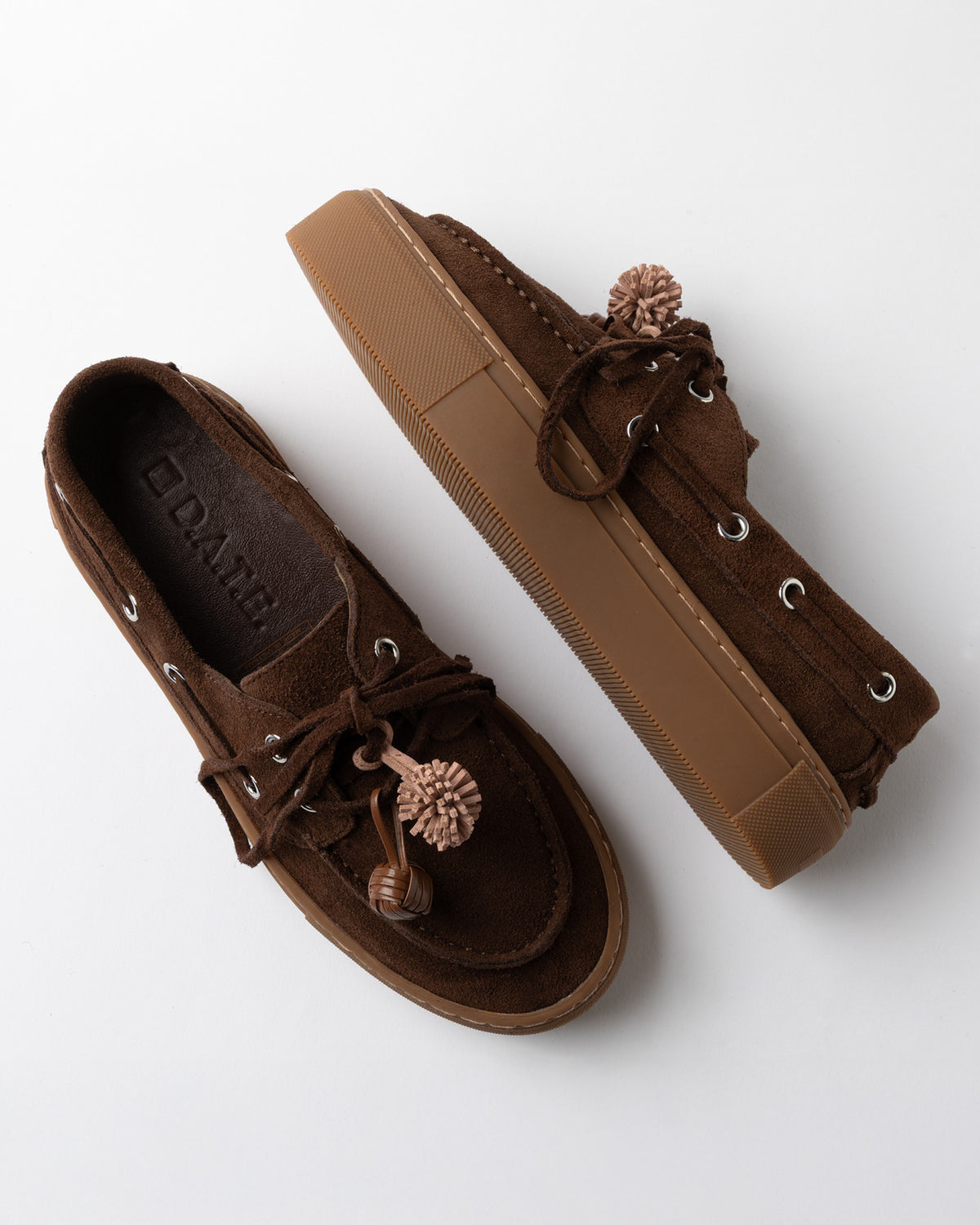 D.A.T.E. | Chaussures en daim "Caletta" - Brun
