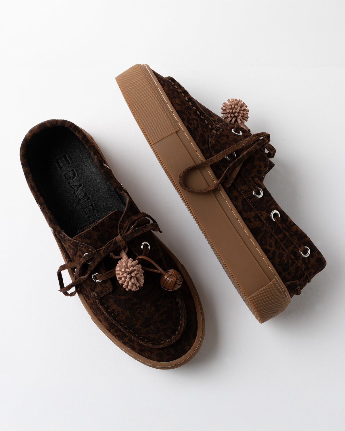 D.A.T.E. | Chaussures en motif léopard "Caletta" - Brun léopard