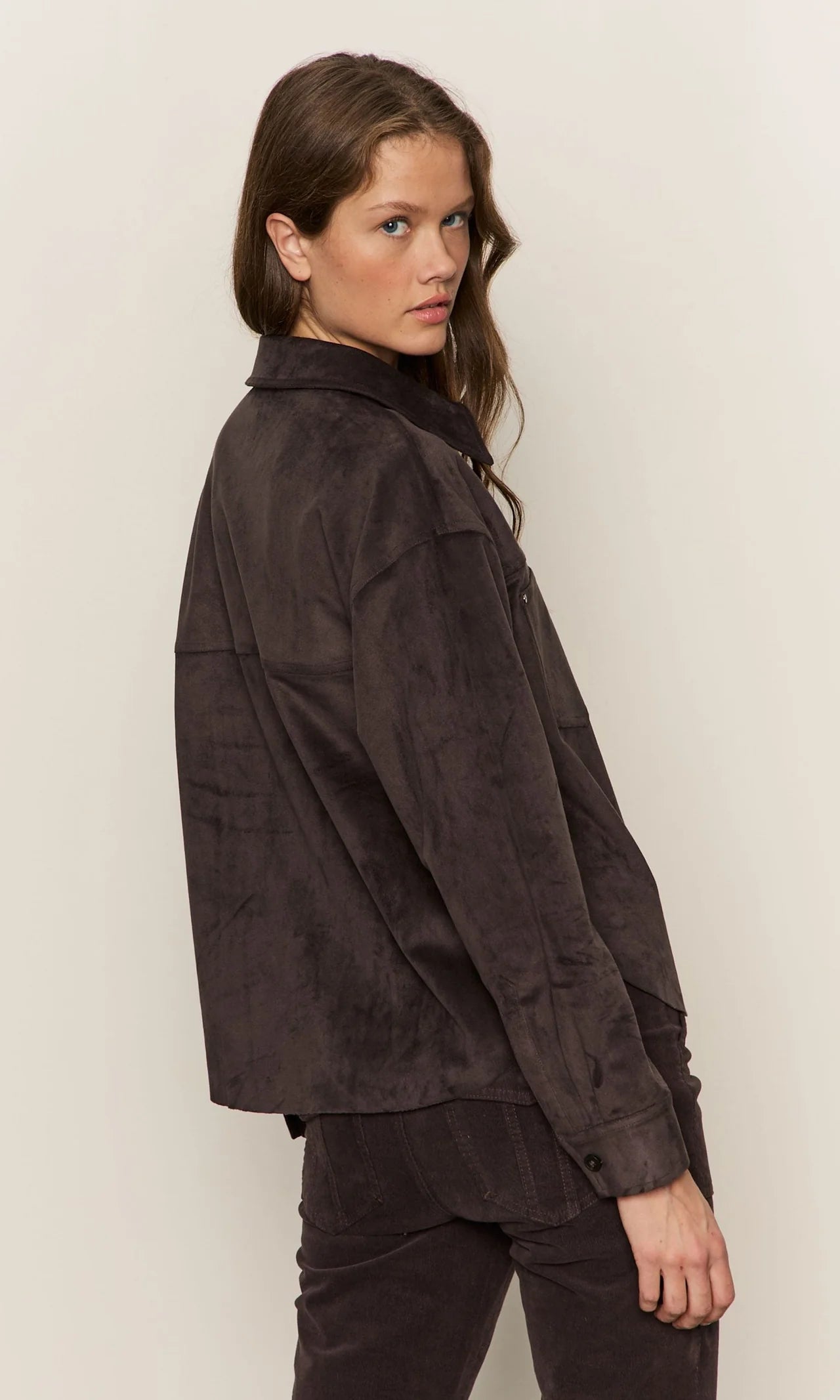 Sanctuary | La chemise Ivy en daim - marron