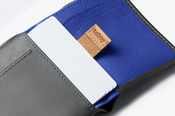 Bellroy | Portefeuille Note Sleeve - Gris Charbon/Bleu Cobalt