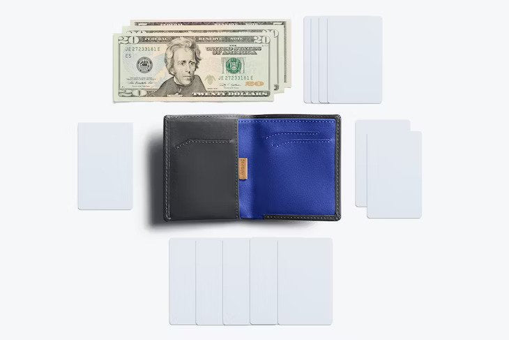bellroy | Note Sleeve Wallet - Charcoal Grey/Cobalt Blue