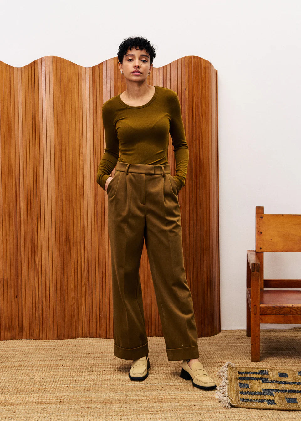 FRNCH | Top "GOYAVIER" - Olive