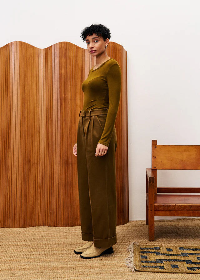 FRNCH | Top "GOYAVIER" - Olive