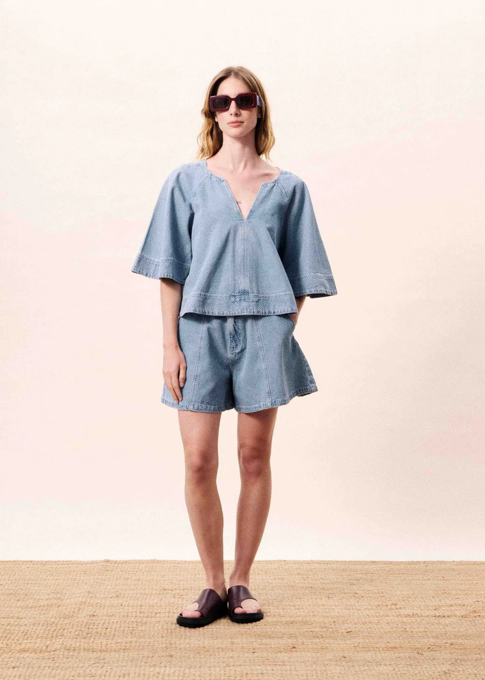 FRNCH | Short ''Khoi'' - Bleu Claire