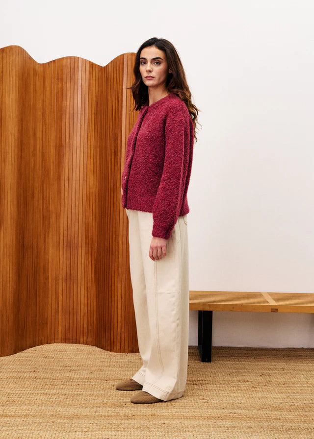 FRNCH | Cardigan "SELRIK" - Bordeaux