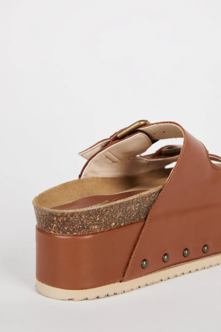 "INTENTIONALLY | Sandale à platforme "COOPER-2" - Marron