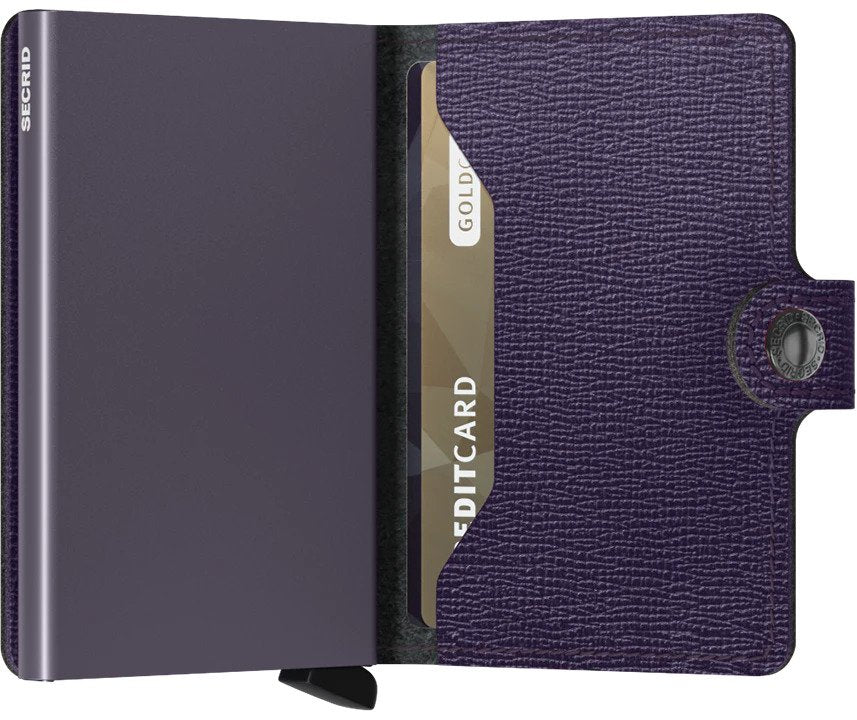 Secrid | Mini portefeuille style crisple - Mauve