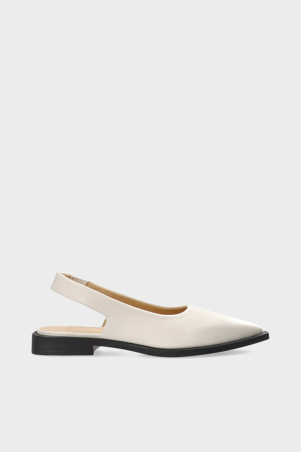 Copenhagen studio | Ballerines pointues en cuir - Crème