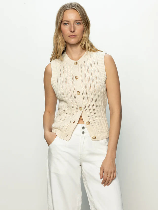 Sanctuary | Top "POINTELLE SHELL" - Beige