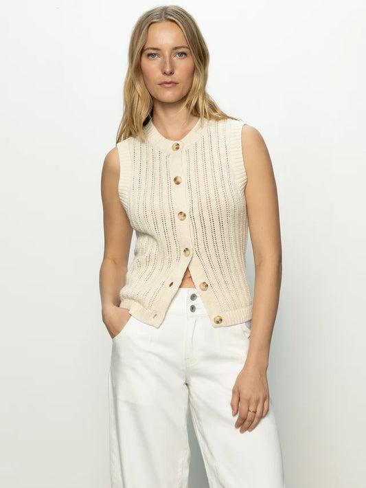 Sanctuary | Top "POINTELLE SHELL" - Beige