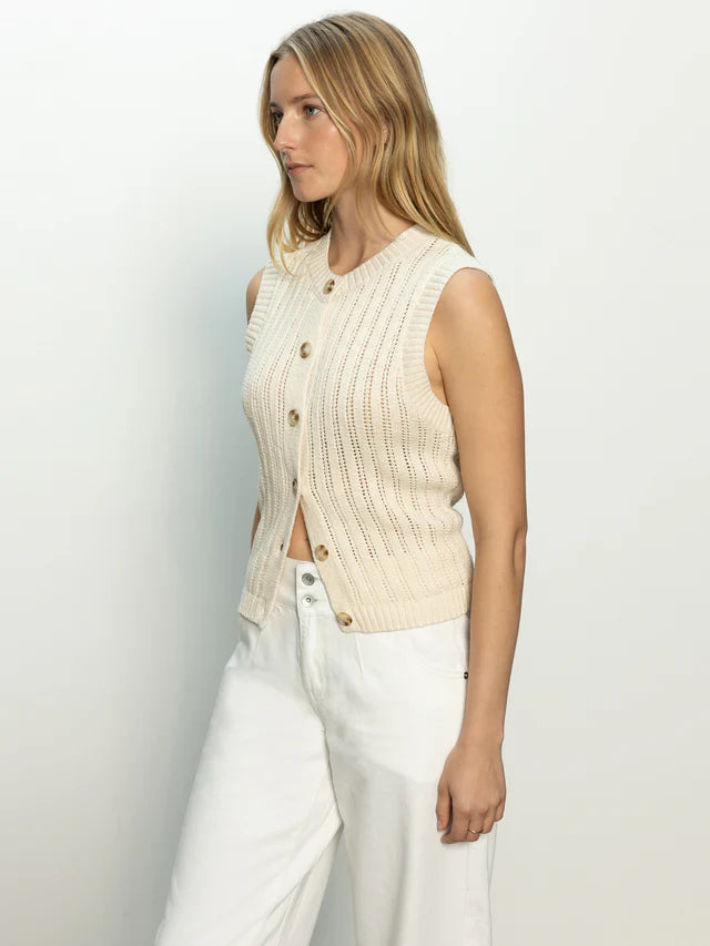 Sanctuary | Top "POINTELLE SHELL" - Beige