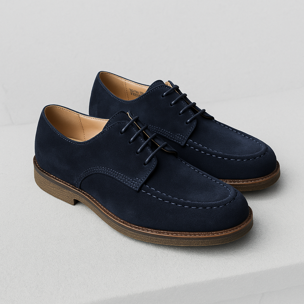 Astorflex | Chaussure derby en daim ''Carflex'' - Marine
