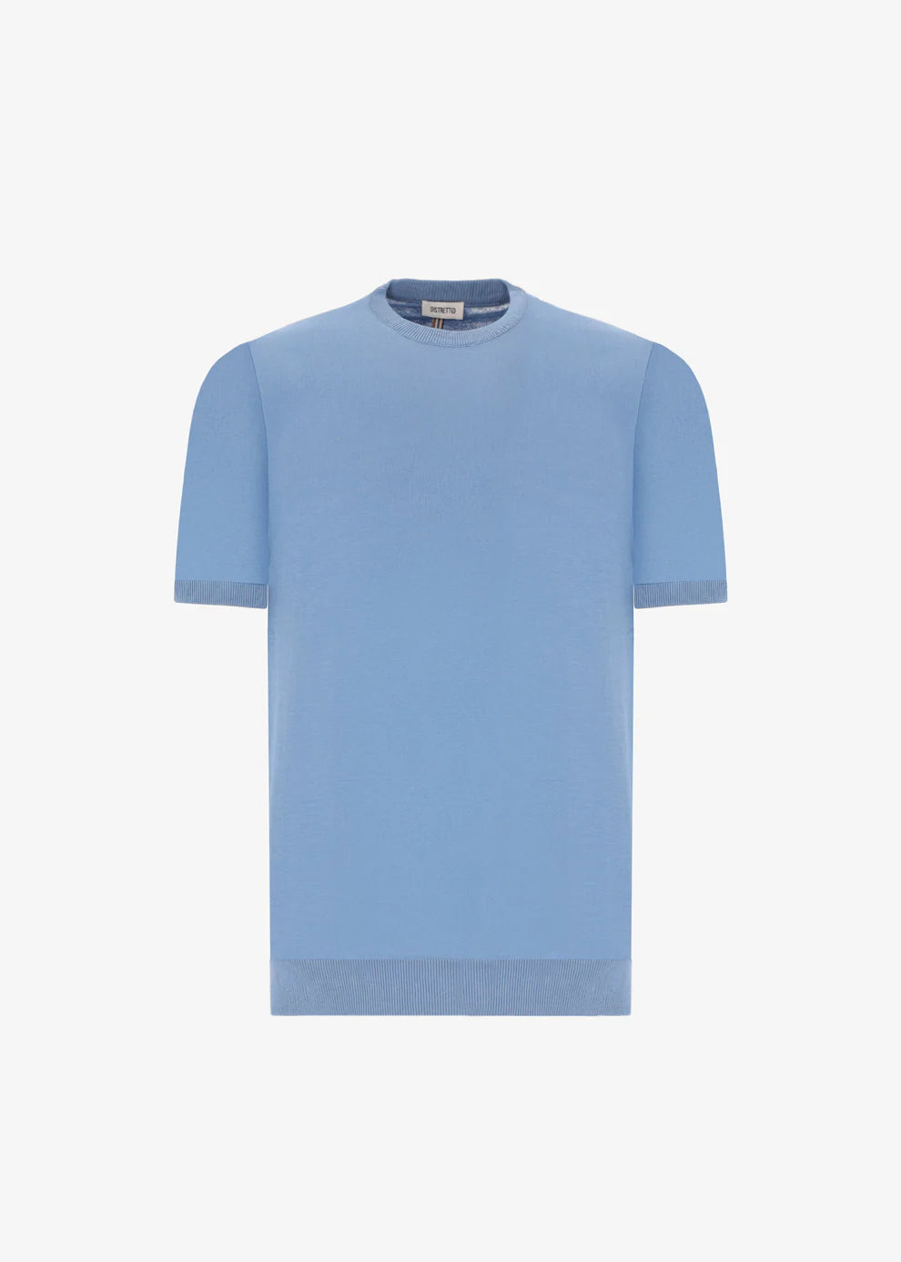 Distretto12 |T-shirt en crêpe de coton -bleu ciel