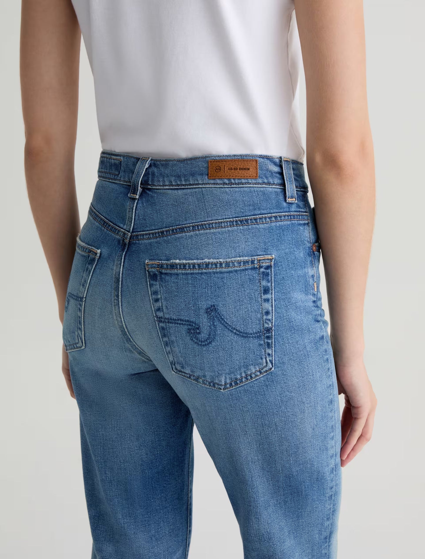 AG Jeans | Jean droit à taille mi-haute ''Brinley AG-ed™ '' - Couleur 16 Years Soaring
