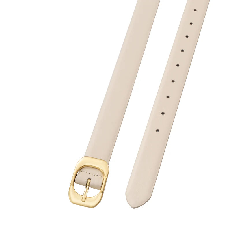 SANCIA | ceinture en cuir ''Kylo'' - Écru