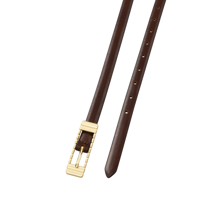 SANCIA | ceinture en cuir ''Marzi'' - Chocolat