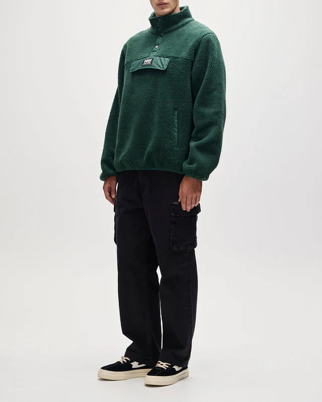 Deus Ex Machina | Veste polaire Discovery Sherpa - Vert chasseur